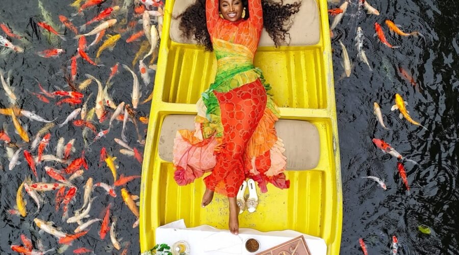 Koi, Colour, and Couture: Omowunmi Dada’s Bali Look